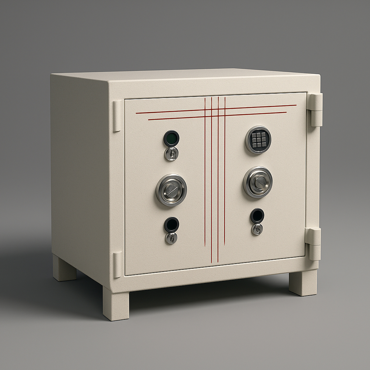 Yatay Kuyumcu Kasaları 100cm-1 Premium 100cm Tezgahaltı Banko Zırhlı Betonlu Kasa - Görsel 1